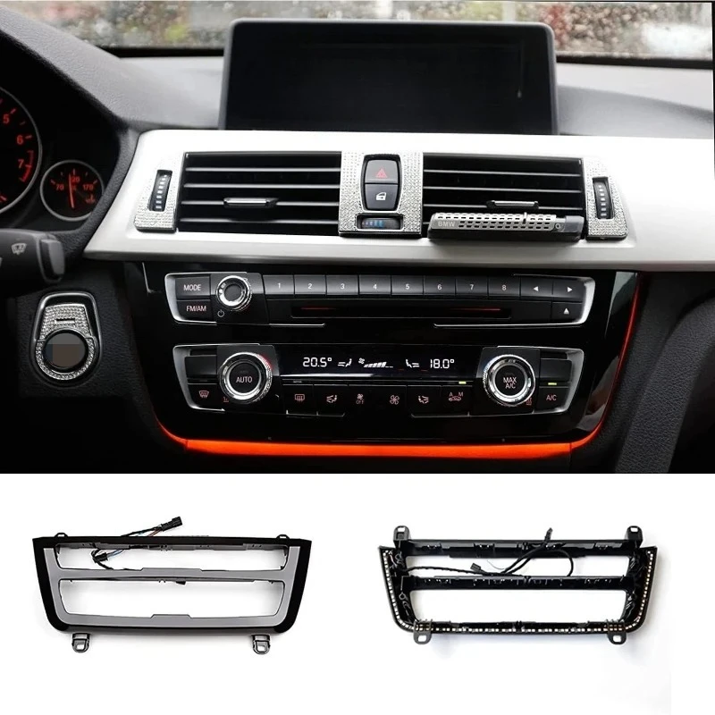 3 4 Series F30 F35 F31 Center Console AC Panel Ambient Light Radio Trim LED Dashboard Atmosphere Lamp 2012-2019 For BMW