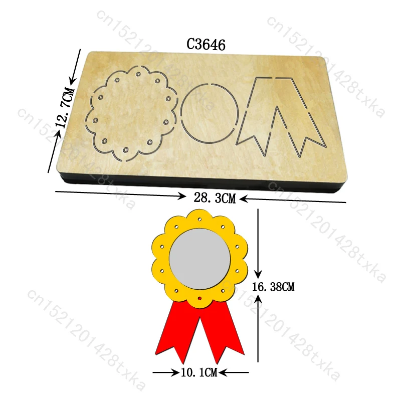

New medal Wooden die Scrapbooking Cutting Dies C3646