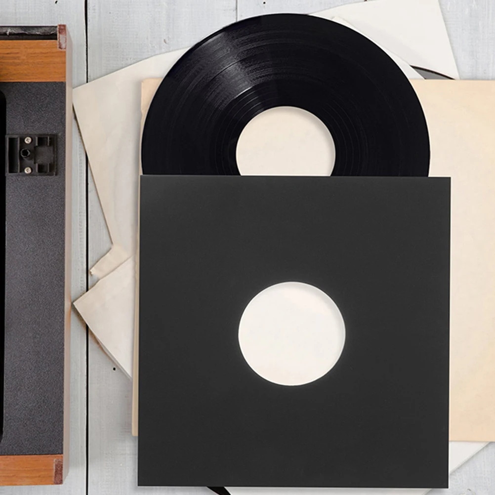 

12 Pcs 7 Inch Record Paper Sleeves Protective Covers Versatile Use Photo Albums