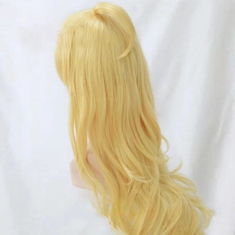 Panty and Stocking with Garterbelt-Panty Yellow Blonde Curly Long Anime Cosplay wig