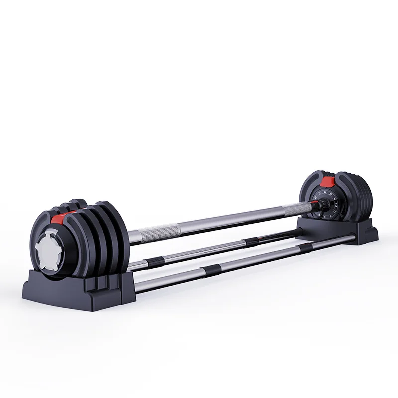 3 in 1 Multifunctional Adjustable Dumbbell Set, Automatic Adjustment Barbell, Strength Training Kettlebell