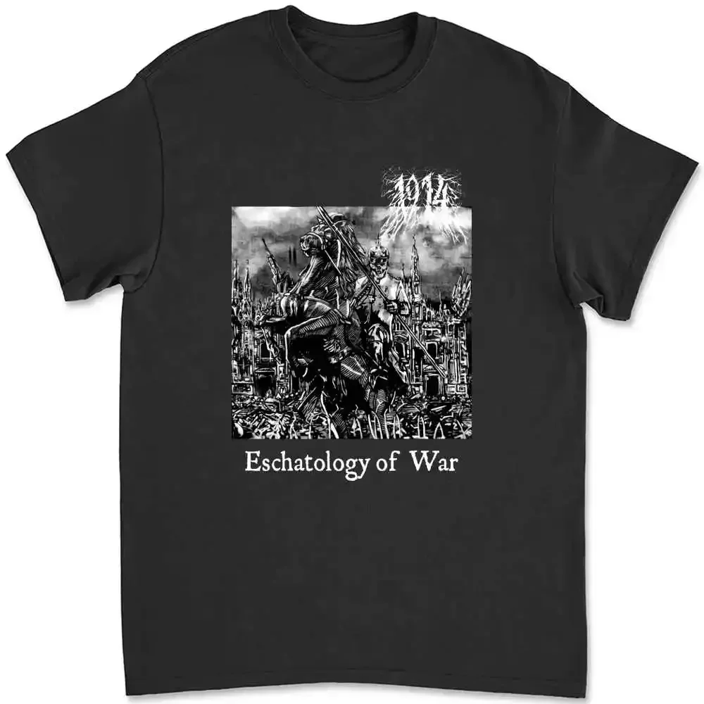 1914 Eschatology Of War Bolt Thrower Paradise Lost Benediction God Dethroned T-shirt J1XL