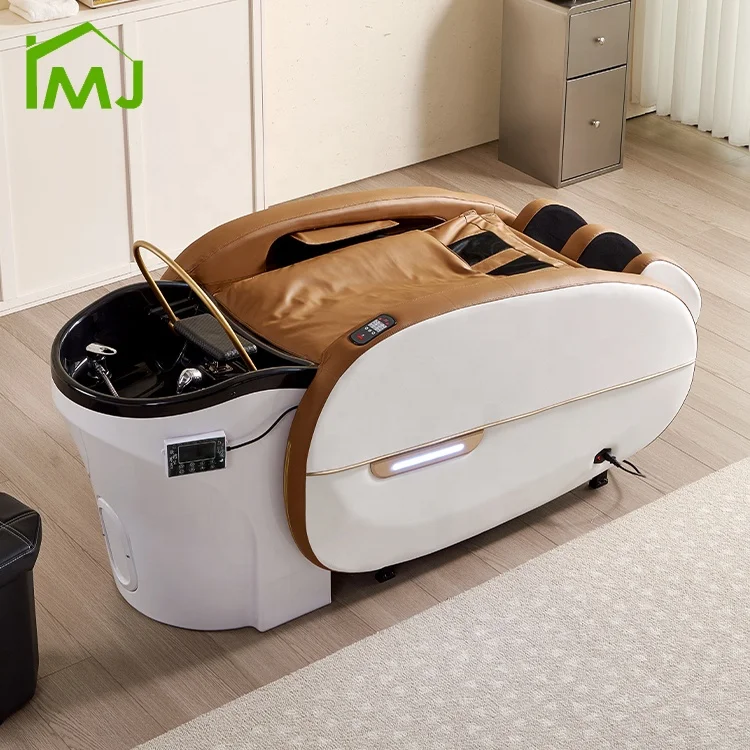 

Luxury Hair Washing Salon Table Electric Massage Shampoo Head Spa Bed