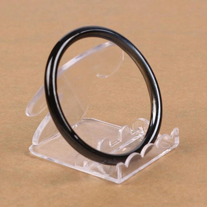 1Pc Transparent Acrylic Bracelet Display Rack Bangle Organizer Storage Holder Stand
