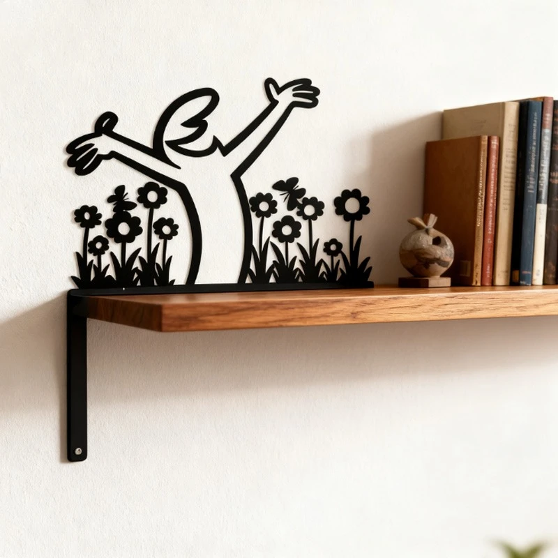 خط تجريدي لزاوية الباب الحديدي، تصميم مجوف للديكور، قوي ومتين لتغطية عيوب غطاء ديكور المنزل #1