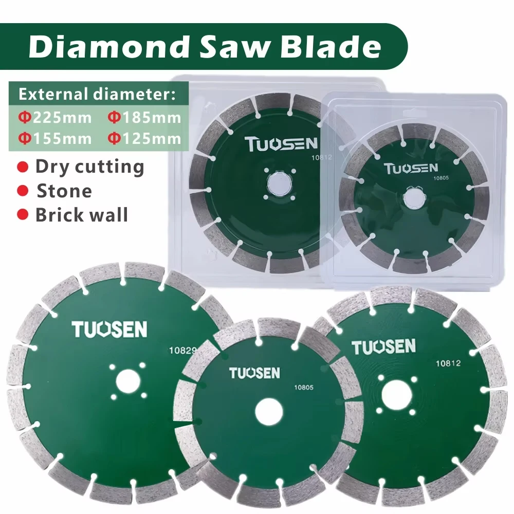 Diamond Saw Blade 125/155/185/225mm Dry Cutting Disc For Marble Concrete Porcelain Tiles Granite Quartz Stone Concrete Discs