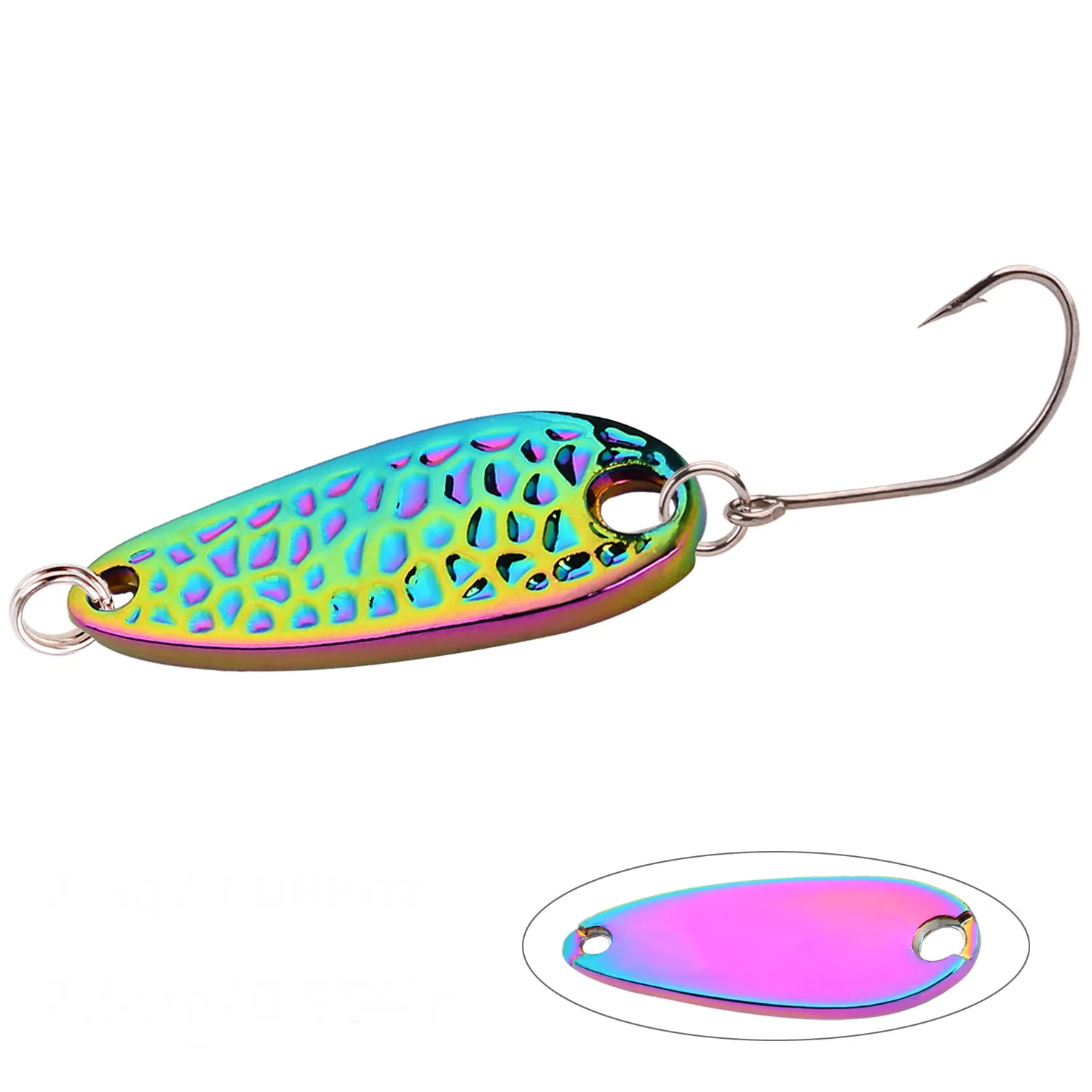 Metal Spoon Lure 2.5g 3.5g 5g 7g Spoon Bait Copper Stream Metal Fishing Lure For Trout Chub Perch Salmon