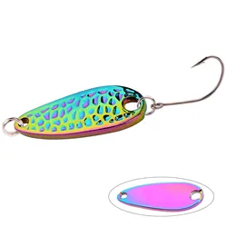 Metal Spoon Lure 2.5g 3.5g 5g 7g Spoon Bait Copper Stream Metal Fishing Lure For Trout Chub Perch Salmon