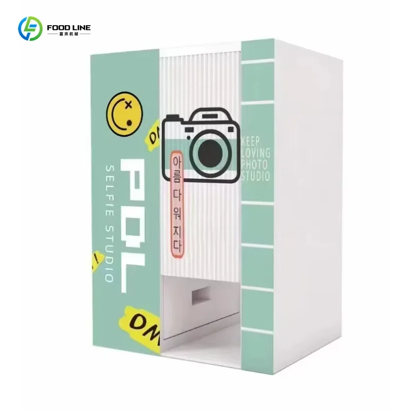 Customized Multifunction Vending Machine Selfie Mirror Photo Booth 21 5 Inch Touch Screen Self Service Printer