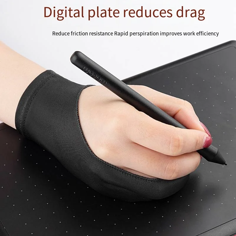 Two-Finger Hand Painting Gloves For Apple IPad Tablet Digital Board Screen Touch Drawing Anti-fouling Oil Painting Art Supplie