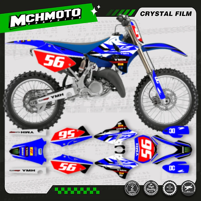 

MCHMFG For YAMAHA 2002-2014 YZ125 YZ250 YZ 125 250 Custom Motorcycle Graphics Decal Stickers Kits