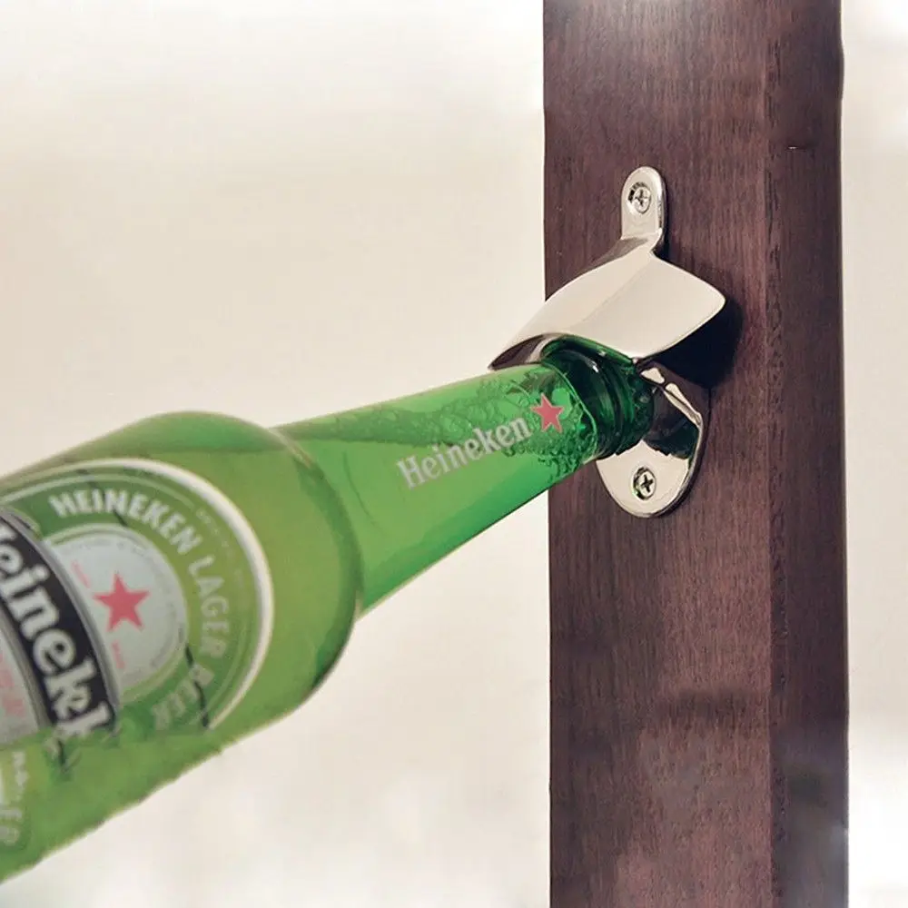 Club Supplies Without Screws Kitchen Accessories Bar Beer Soda Cap Tools Wall Mounted Opener Fixed Wine Opener Bottle Opener