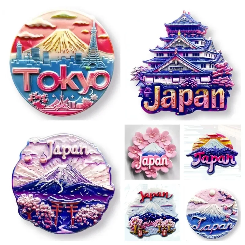 Japan Fridge Stickers Tokyo Travelling Souvenirs Mount Fuji Refrigerator Magnets Home Decoration Wedding Gifts