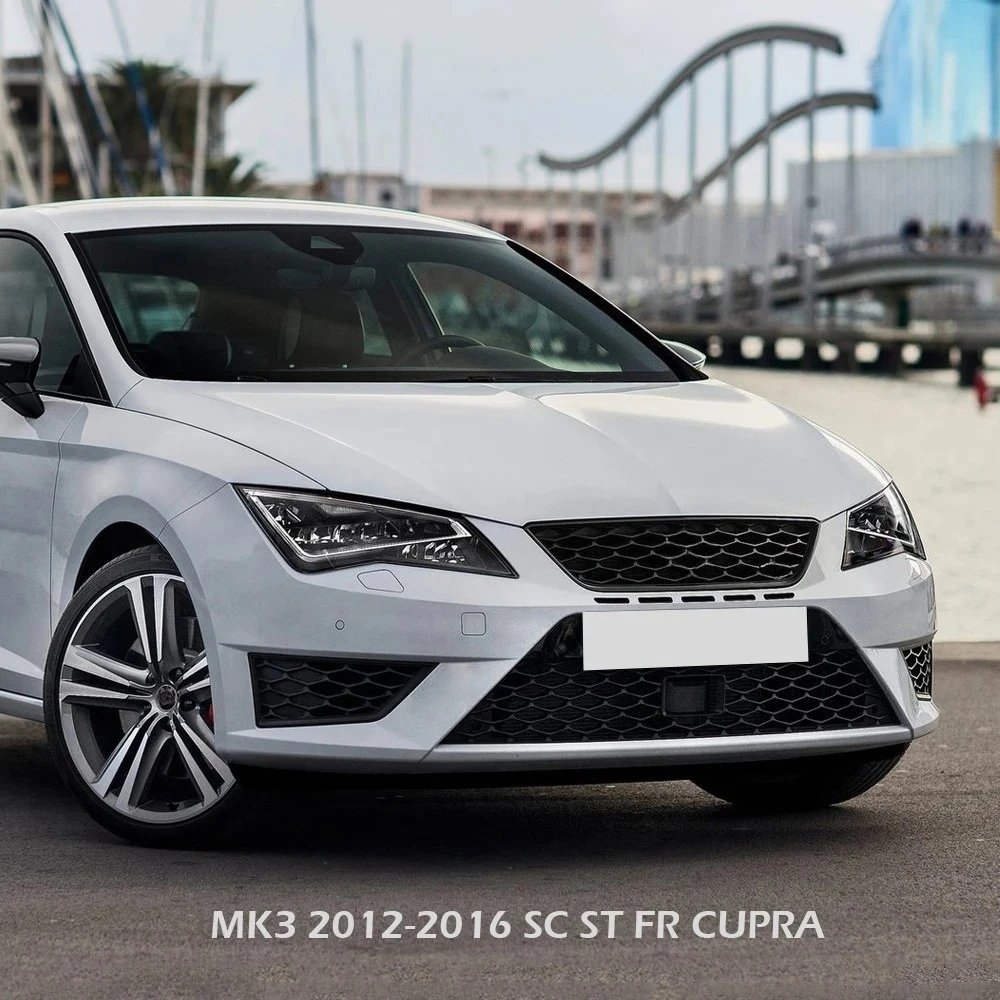 Voor Seat Leon 5F MK3 SC ST CUPRA FR TDI TSI TGI S/S 2012-2020 Voorbumper splitter Spoiler Rok Lip Diffuser Guard Body Kit