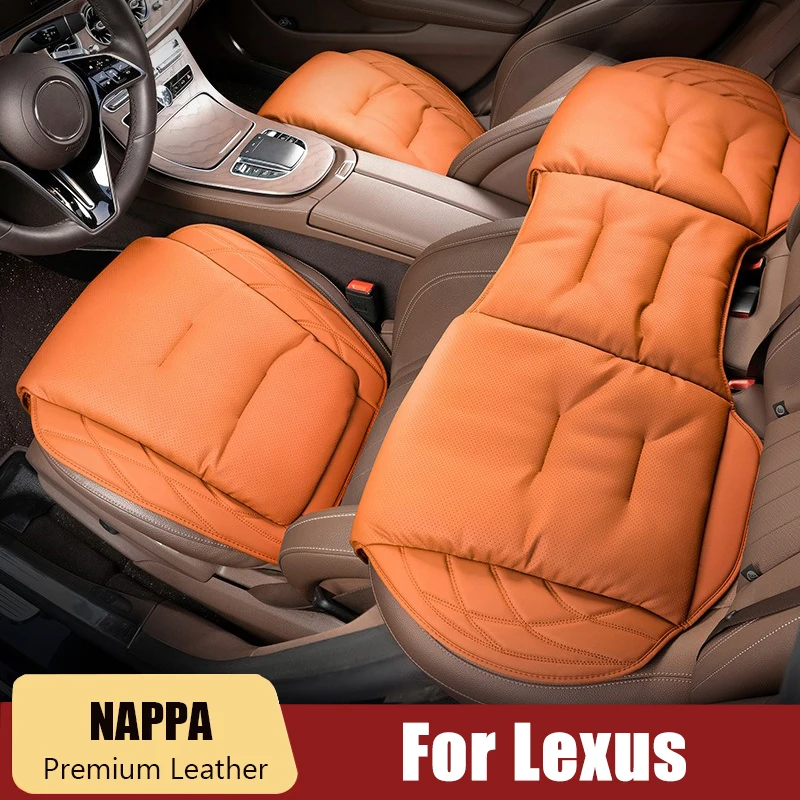 Car Seat Cushion NAPPA leather Car Seat Cover Universal For Lexus NX GS RX IS ES GX LX RC 200 250 350 LS 450H 300H accessories