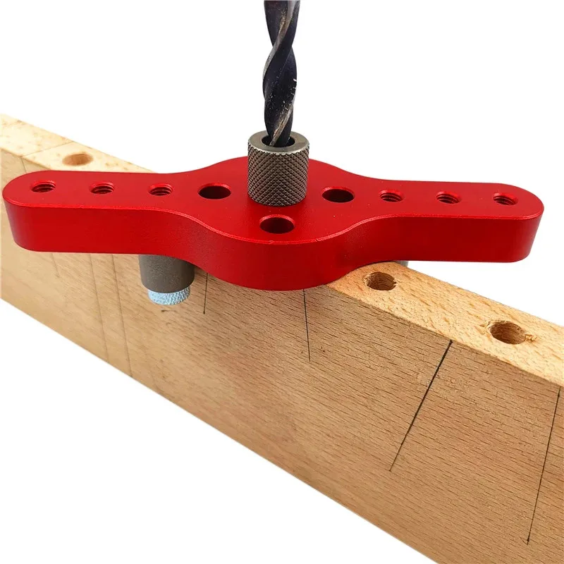 Pocket Hole Jig Aluminum Alloy 6/8/10mm Wooden Dowelling Drill Guide Punch Tool