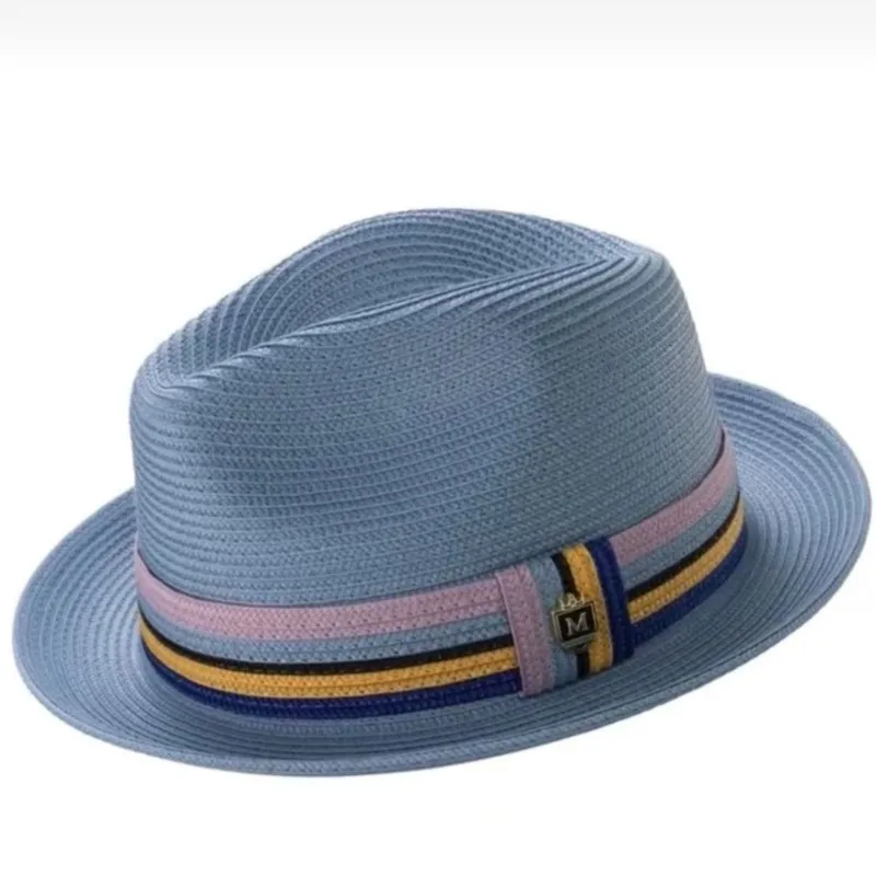 New colorful webbed top hat breathable short-brimmed versatile for outdoor vacation and leisure