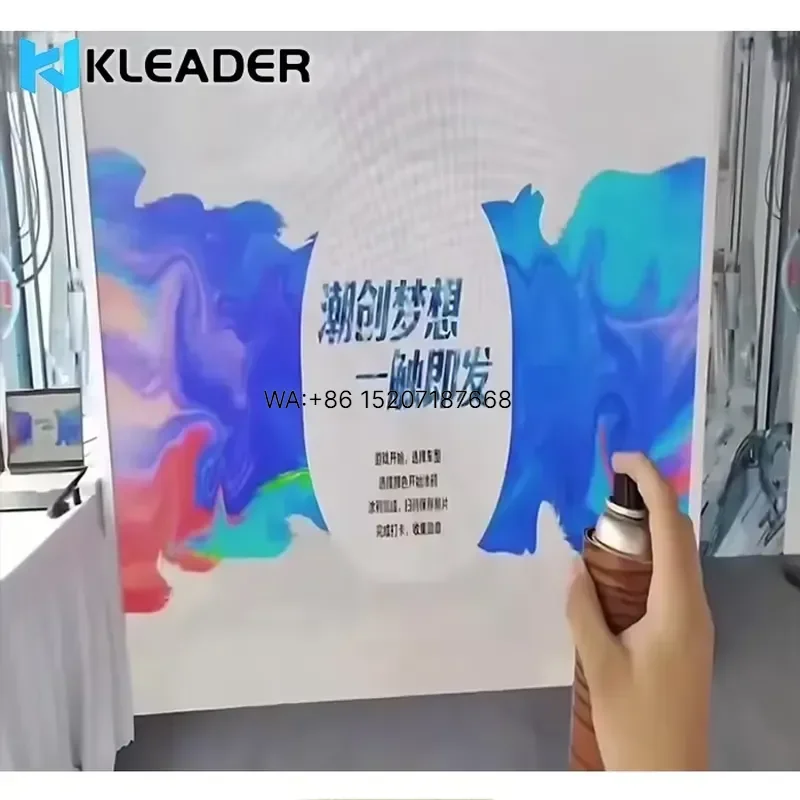Wmwmnu for Digital Interactive Graffiti Wall Display Spray Paint Electronic Spray Can for Creative Art Digital