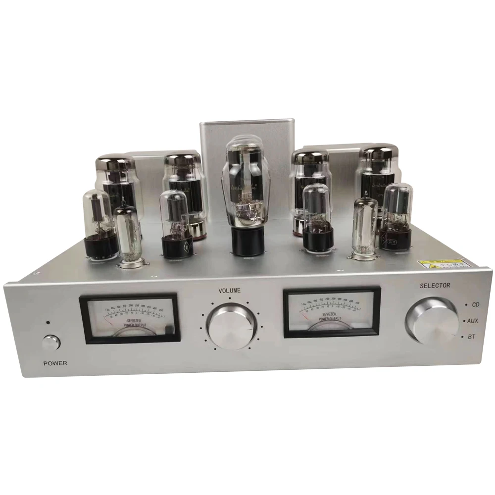 2.0 Stereo 25W HIFI Single Ended Class A KT88 Amplifier Point-To-Point Welding Shed 6H8C 5U4G KT88 Vacuum Tube Amplifier Audio