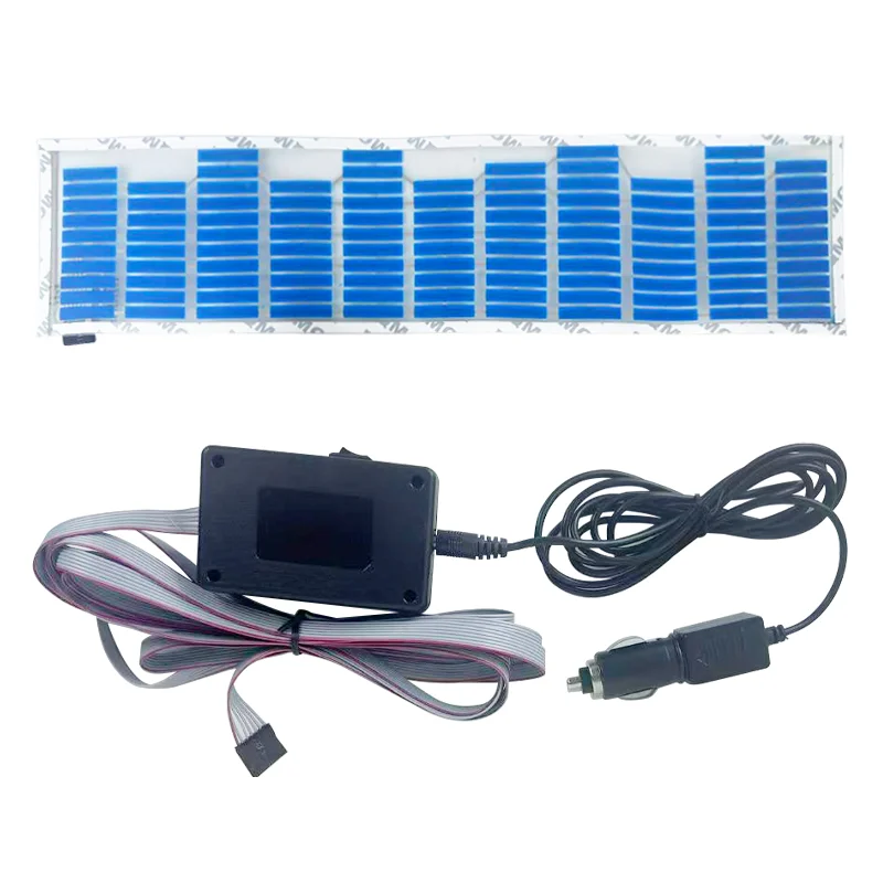 Car RGB LED Music Rhythm Flash Light Sound Activated Sensor Equalizer Rear Windshield Sticker Styling Neon Lamp Kit