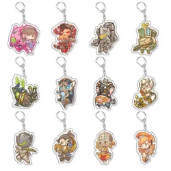 Overwatch Popular Game Two-dimensional Peripheral Double-sided Acrylic Keychain Cute Backpack Pendant Comic Exhibition Gifts