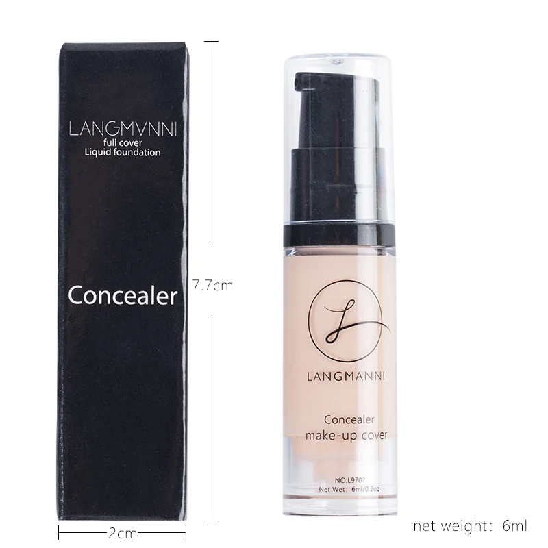 Liquid Foundation Concealer Face Naturally Flawless Matte Oil-Control Waterproof Long Lasting Foundation Face Makeup Cosmetics