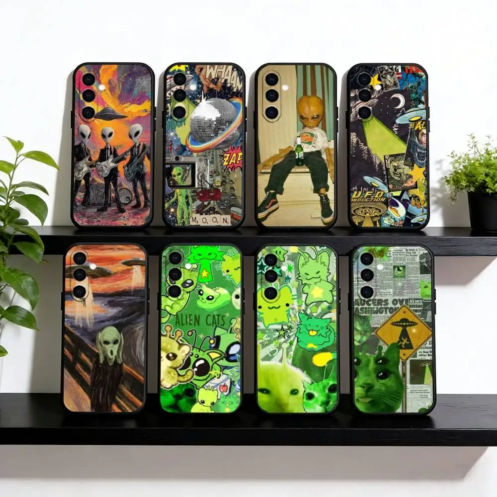 E.T. Phone Case For Samsung Galaxy A73,A72,A71,A70,A53,A52,A51,Others Soft Black Cover