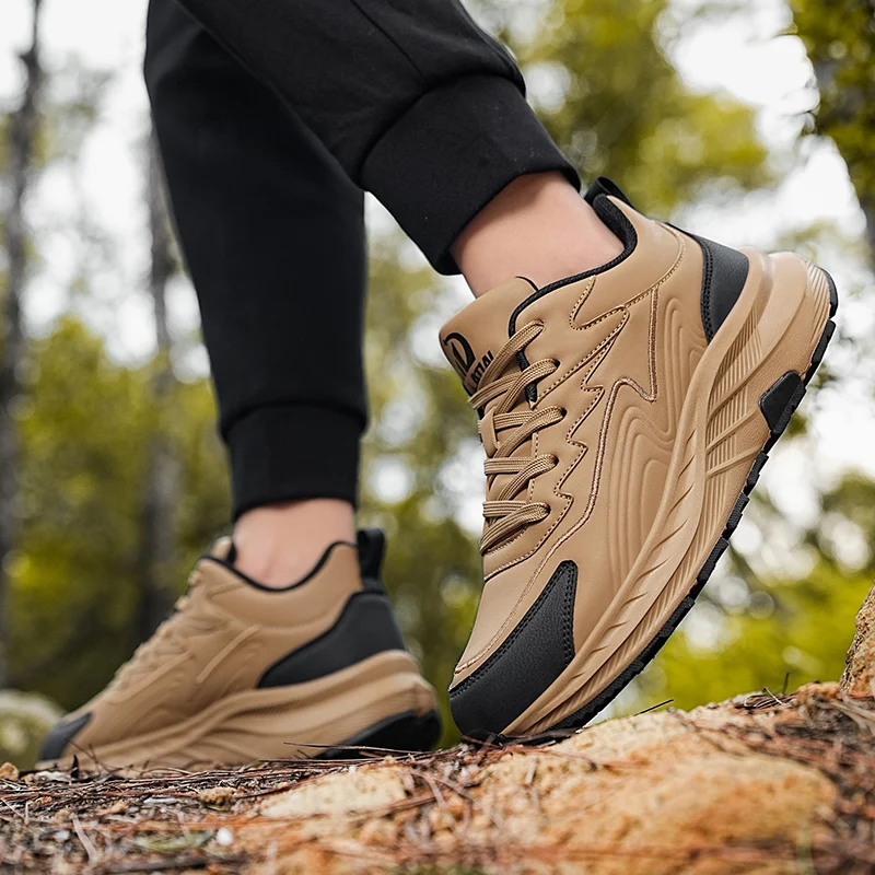 Stylové outdoorové tramping boty pro muži kvalita hard-wearing treking tenisky plyš teplý lemované pánský obuv jaro nový příjezdy