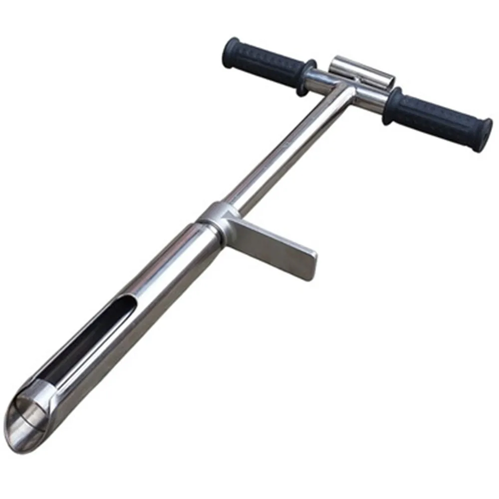 304 Stainless Steel Soil Sampler Geotome Soil Sampling Drill Holland Drill 1M Original Drill Diameter 70MM With Push Handle