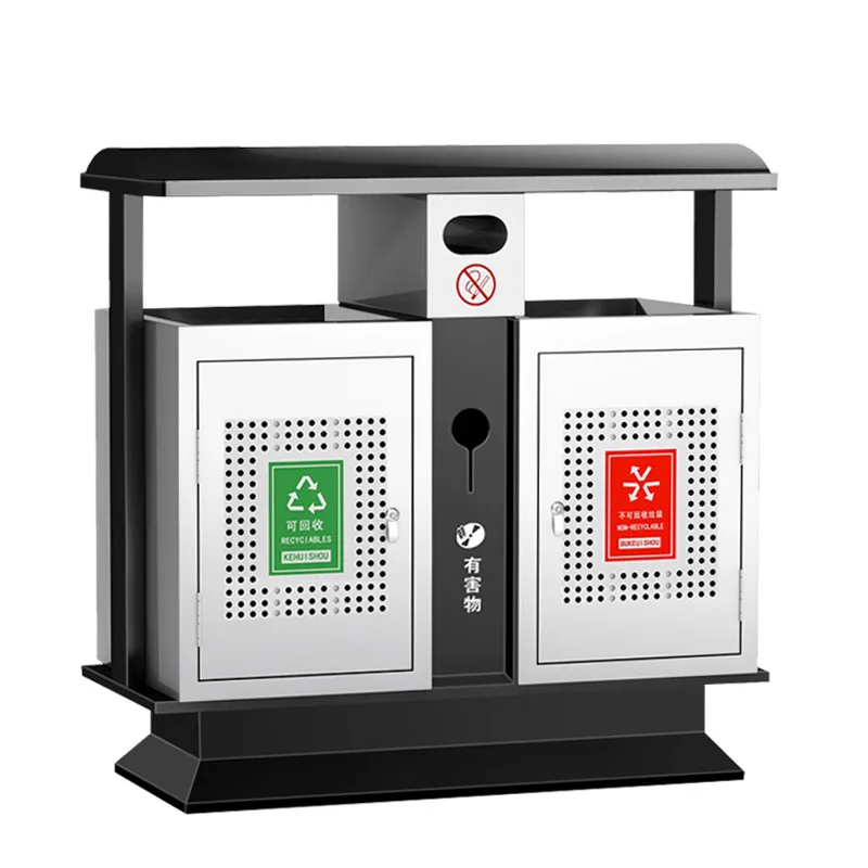 

Outdoor trash can, stainless steel peel box, sanitation trash can, classified community park outdoor