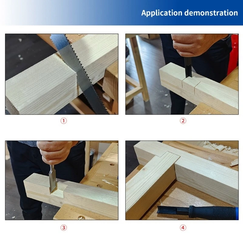 Holzbearbeitungsstanzwerkzeuge Rechtwinkliger Stanzmeißel Holzbearbeitungshandwerkzeuge DropShipping