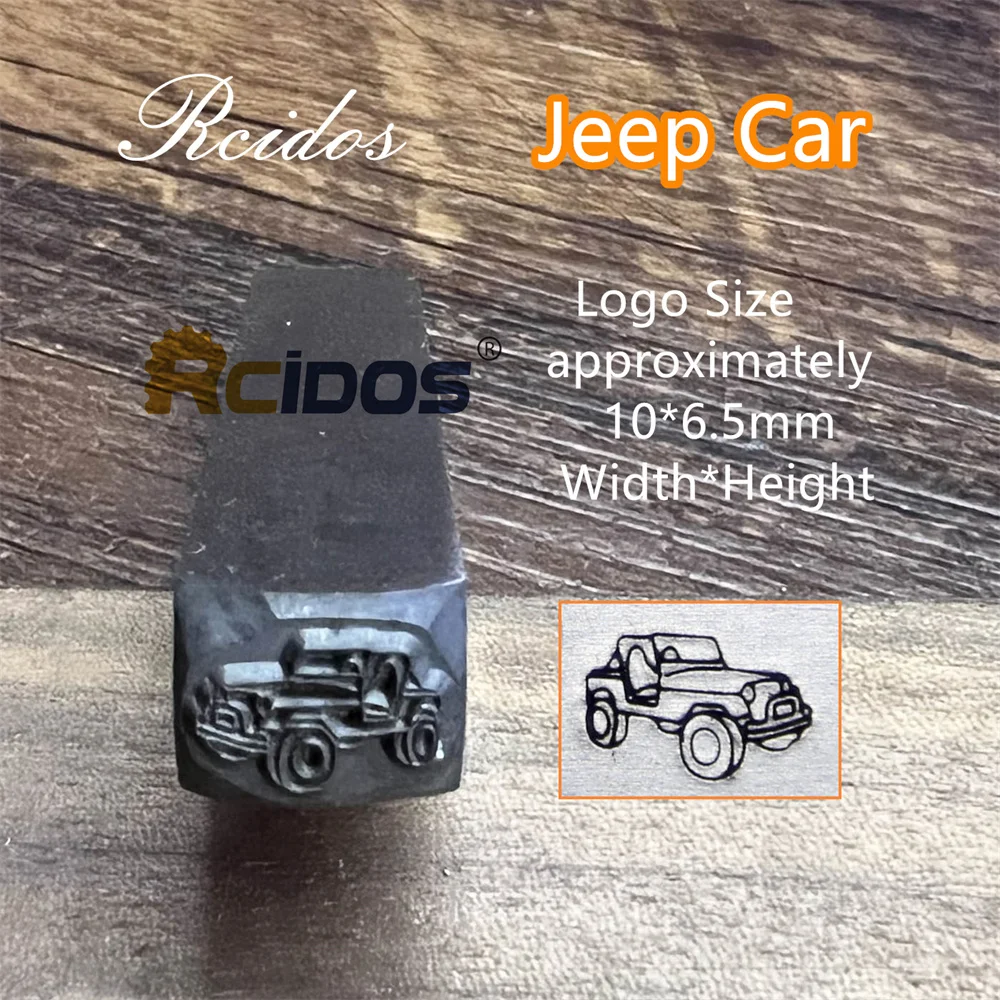 

RCIDOS Jeep Car Design Metal jewelry stamp,10x6.5mm Width x Height