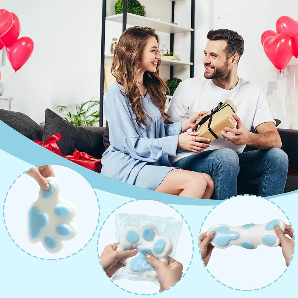 15cm Giant Cat Claw Taba Squishy Toy Cute Sticky Squishies Relax Toy Blue Purple Yellow Funny Fidget Toys Novelty Things