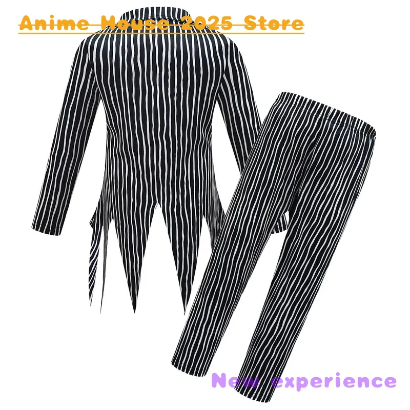 Disfraz de Anime de pesadilla antes de Navidad, disfraz de Anime para niños, uniforme, ropa de fiesta de Carnaval y Halloween, 2025