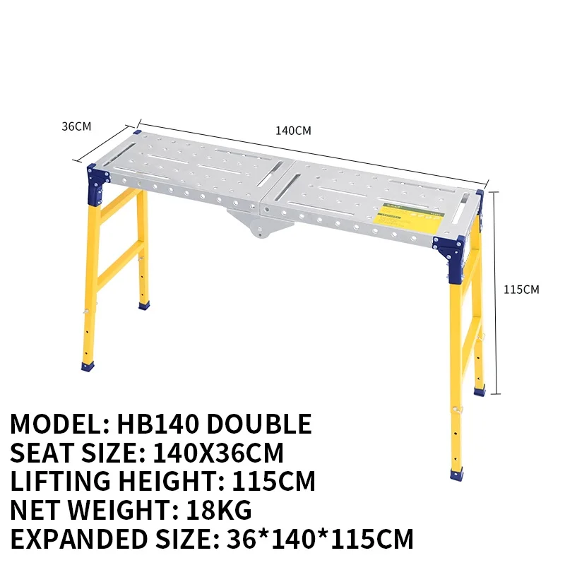 Metal Welding Table Folding 500KG Load Capacity Heavy Duty Steel Construction Workbench for Welding Adjustable Height