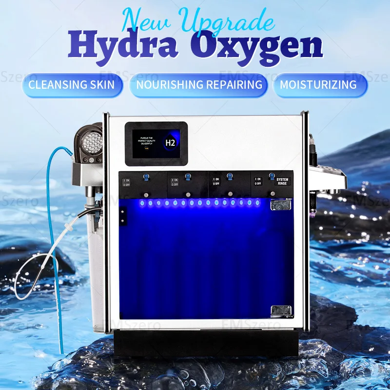 Hydra Oxygen Skin Moisturizing Beauty Machine Hydrodermabrasion Water Peeling Deep Cleansing Exfoliation Beauty Facial Device