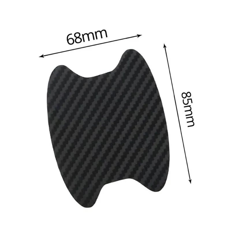 8Pcs Car Stickers Anti Scratch Car Door Handle Carbon Fiber Protector Automobiles Handle Protection Film Styling Exterior