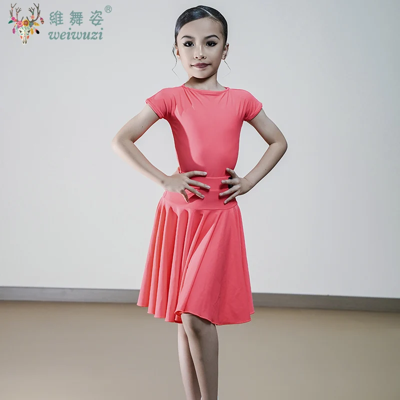 Vestido de baile latino para niña, traje de baile de salón para niños, Salsa, Tango, vestidos de Club Junior, ropa para el escenario de baile