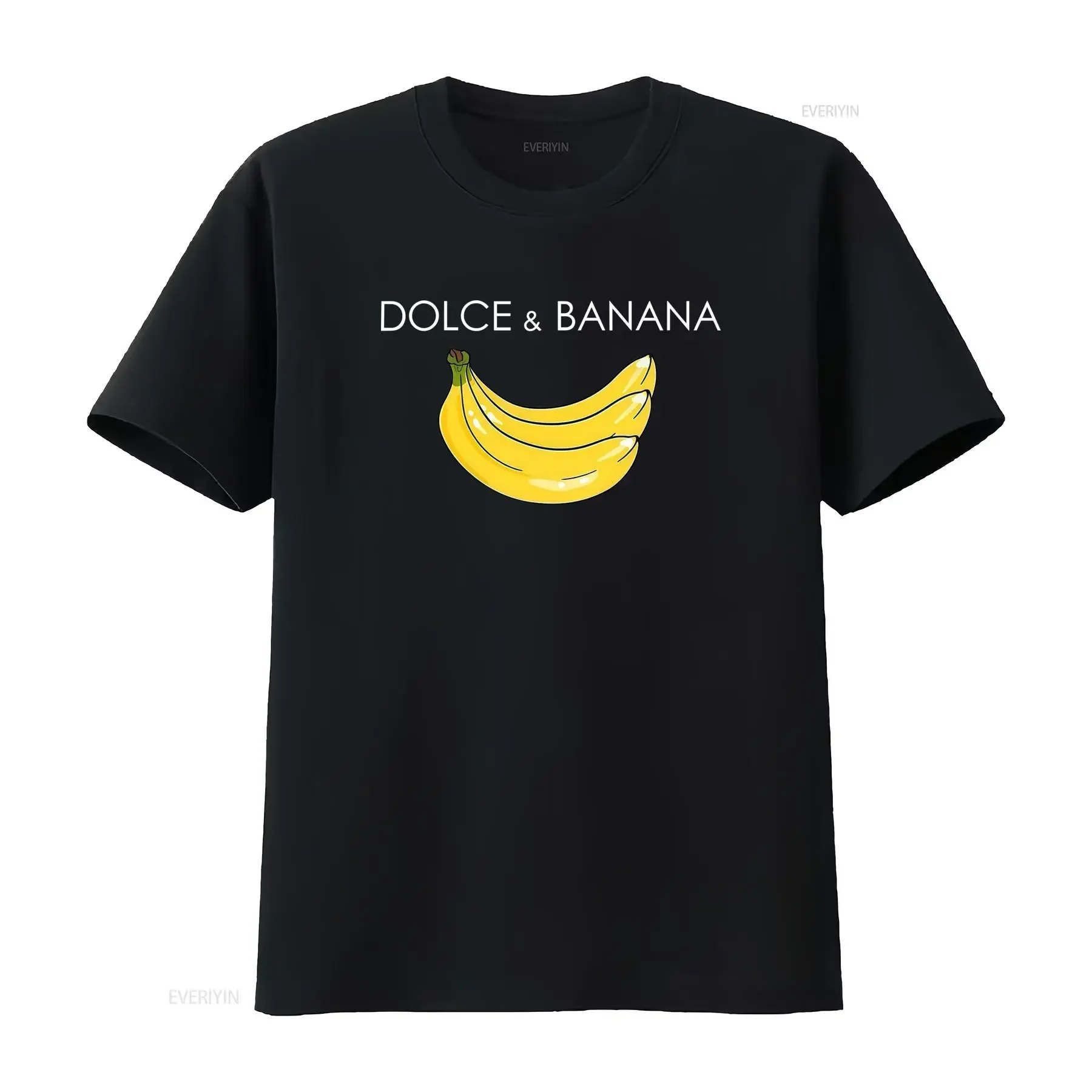 Dolce And Banana Funny Fruit Vegan Veggie Healthy T Shirt vintage Washed Slightly Unisex graphic Top For Everyday Wear Stylish
