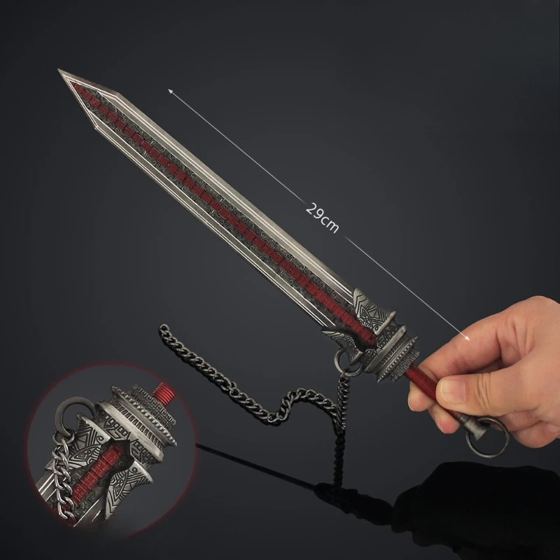 The Legend of Qin Shengqi Jueque Sword weapons Model Anime peripheral Cosplay Props Melee knife Metal Craft Ornament Boy's Gifts