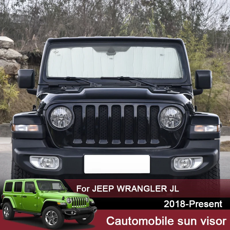 

Car Sunshades UV Protection Cover Side Window Curtain Sun Shade Visor For JEEP Wrangler JL 2018-2025 Windshield Auto Accessory