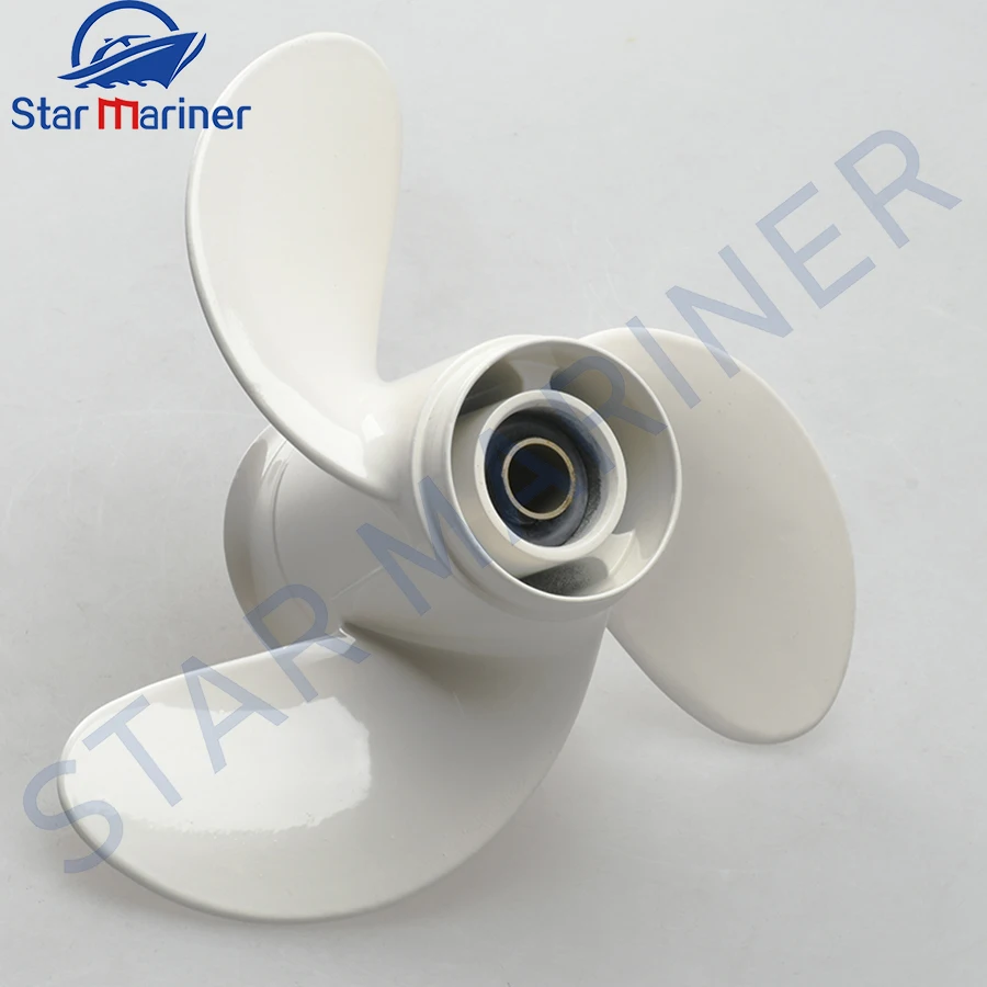 6G1-45943 Propeller 8 1/2x7 1/2-N Fit Yamaha Outboard Engine 6HP 8HP F6 F8 F9.9 Aluminum 7 Tooth Spline RH 6G1-45943-00-EL