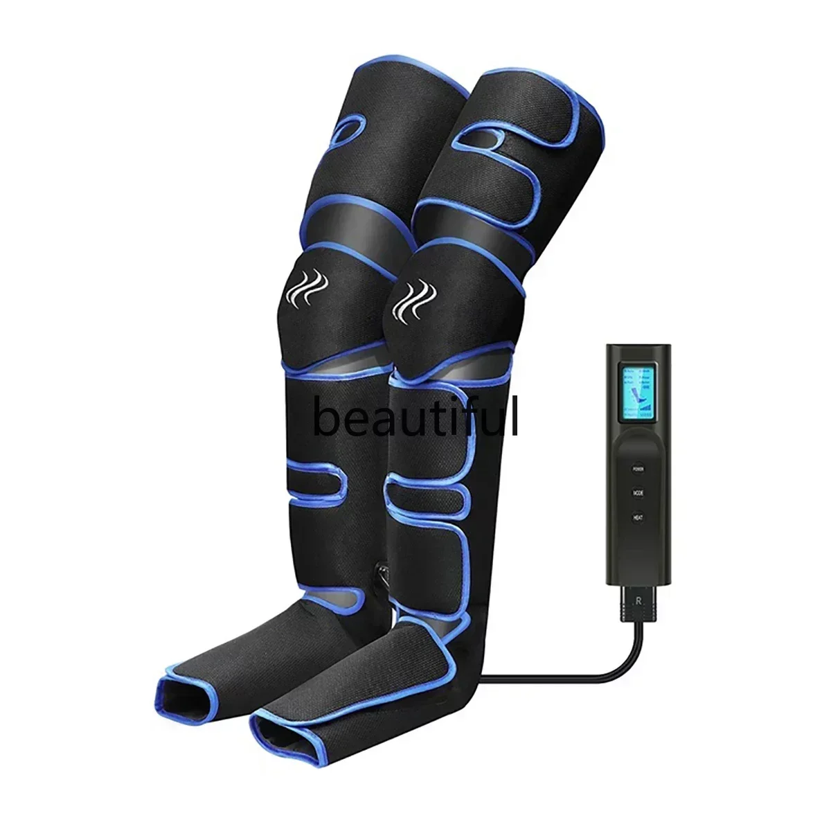 Air Compression Circulation Calf, Foot, Thigh Muscle Belt Handheld Heating Massage Controller