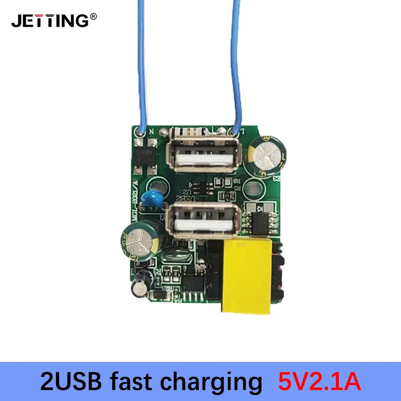 5v2.1a Dual Usb Socket Output Mobiele Telefoon Snel Opladen Board Power Adapter Module