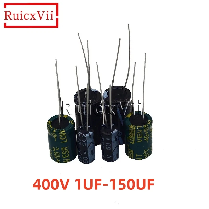 

400V 1uf 2.2uf 3.3uf 4.7uf 6.8uf 8.2uf 100uf 22uf 33uf 47uf 68uf 82uf Aluminum Electrolytic Capacitor