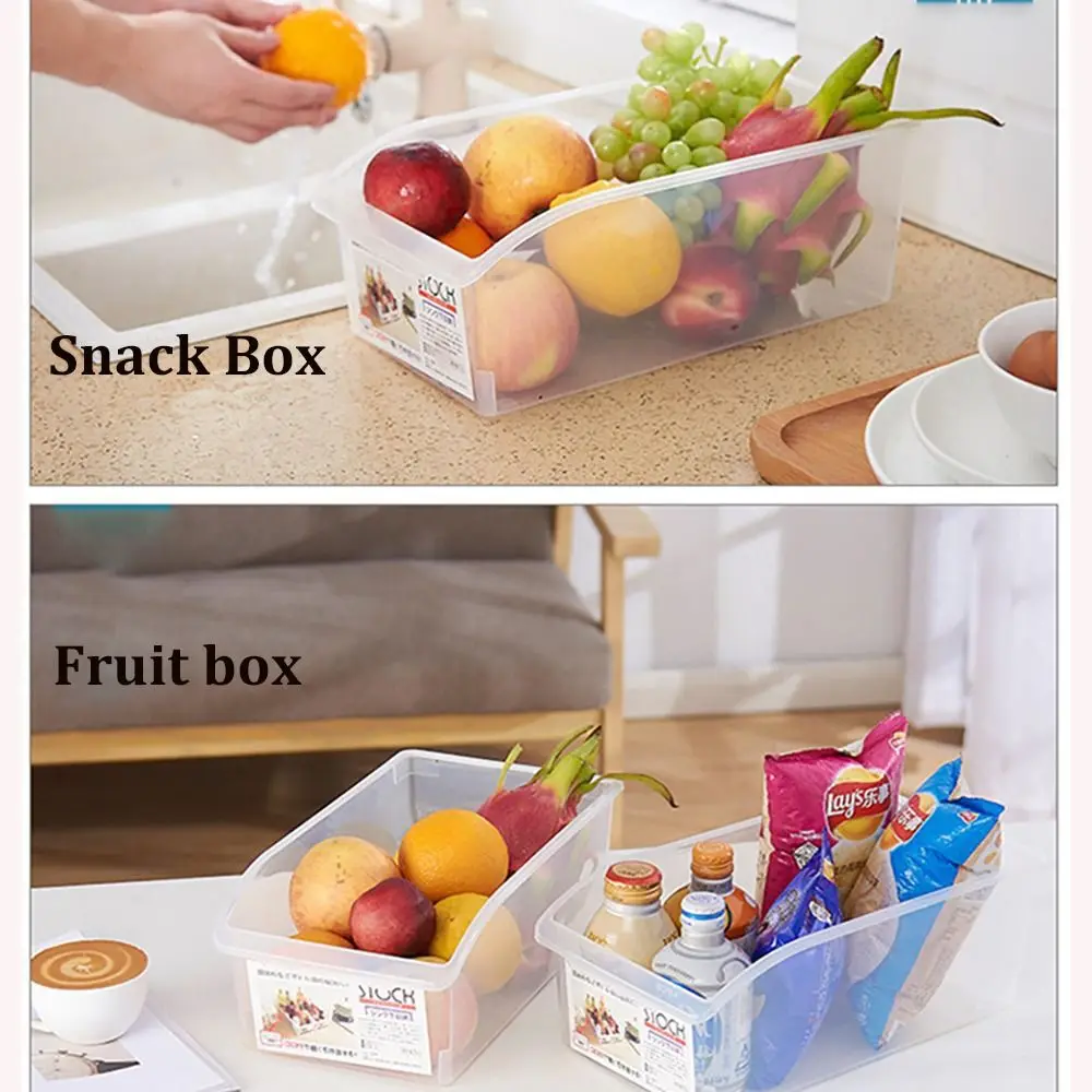 Trendy Large-capacity Storage Box Household Rectangular Refrigerator Organizer Bins Space Saving Food Container Box Refrigerator