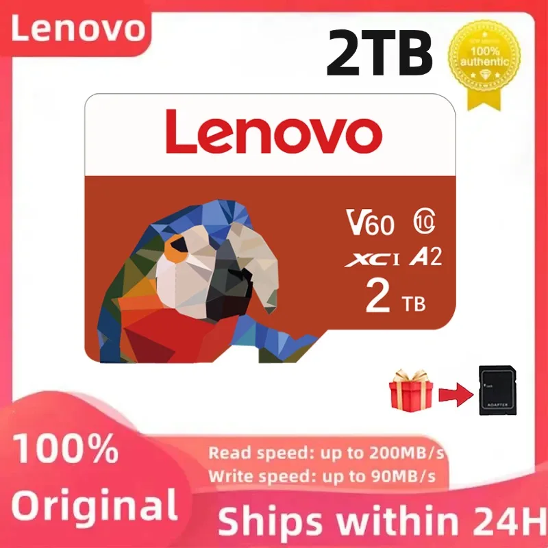 Lenovo 2TB Micro TF SD Card 1TB 256GB 512GB Ultra-large capacità MINI Cartao De Memoria Flash SD Memory Card per Nintendo Switch