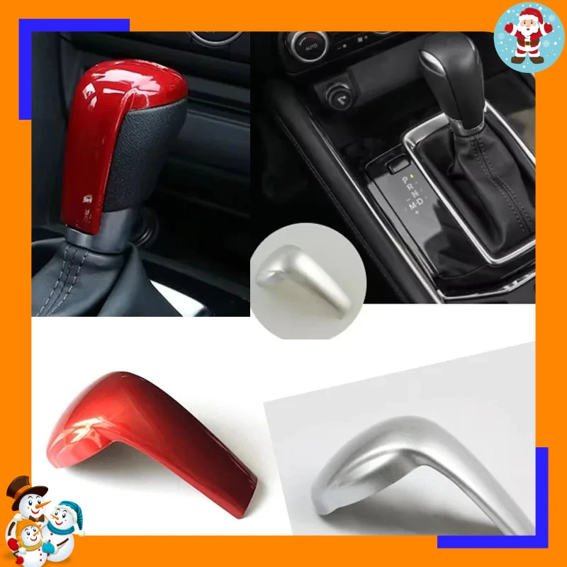 New ABS Sport Car Shift Lever Handle Cover Parts Fit For Mazda CX5 CX2 CX3 CX6Decorative Knob Modification Interior Accessories.