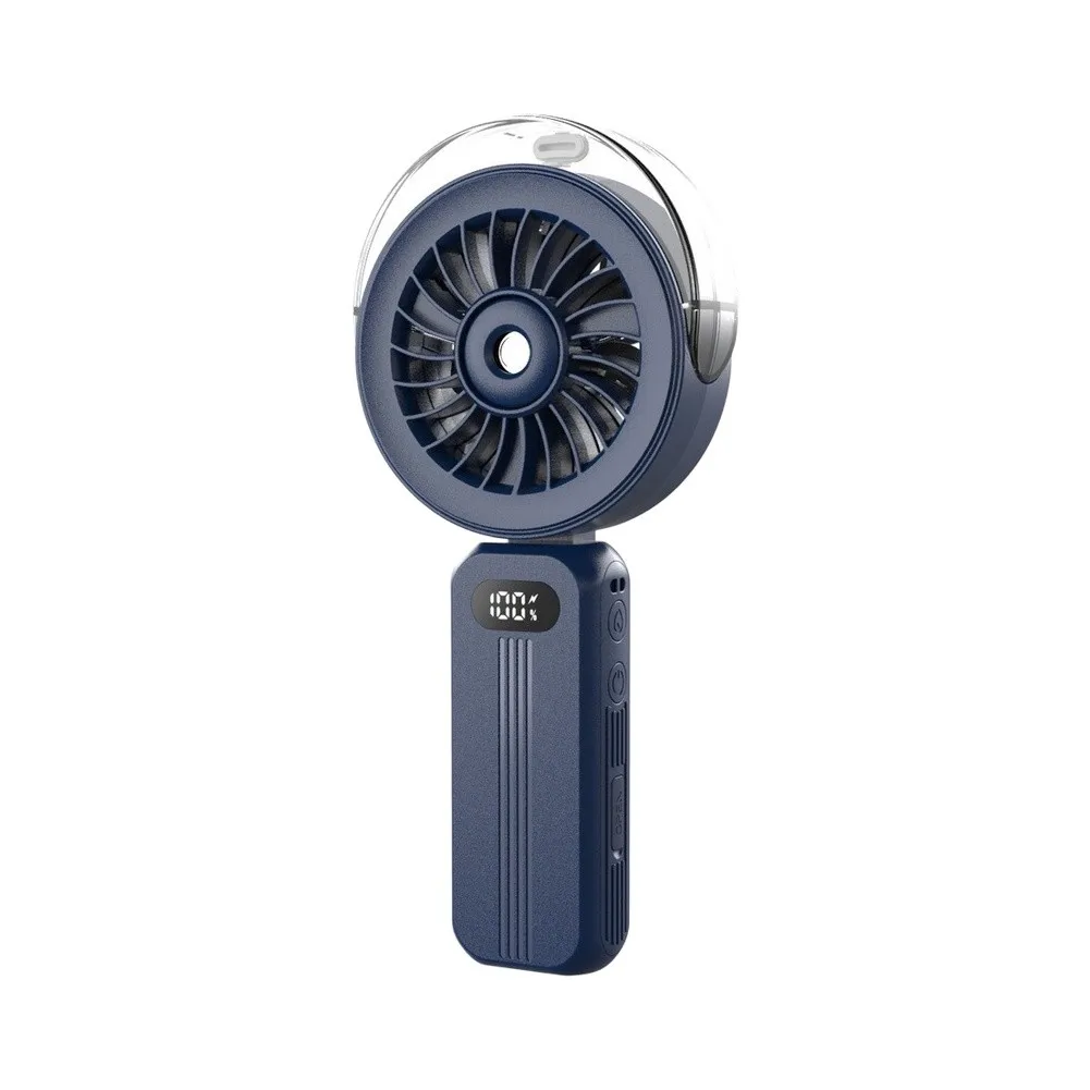 Handheld Rechargeable for mist Fan 6000mAh Capacity 4 Modes Compact Size 15x10x25cm for Summer Cooling Indoor Outdoor