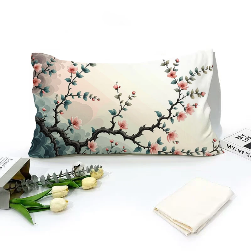 

Floral Branch Design Pillowcase: Soft, Stylish, and Comfortable Bedroom Living Room Sofa Cushion Cover